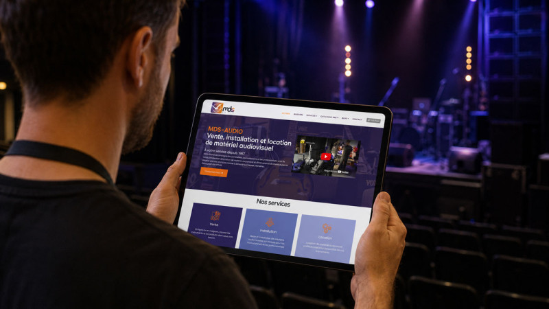 Site internet MDS Audio