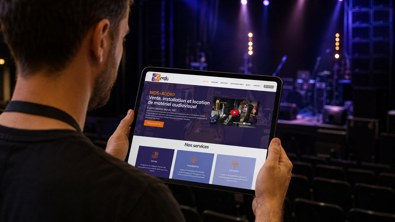 Site internet MDS Audio