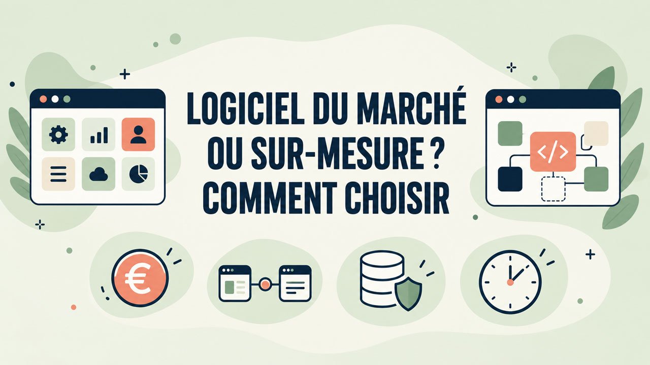Comparaison entre logiciel du march&eacute; et d&eacute;veloppement sur mesure pour une PME